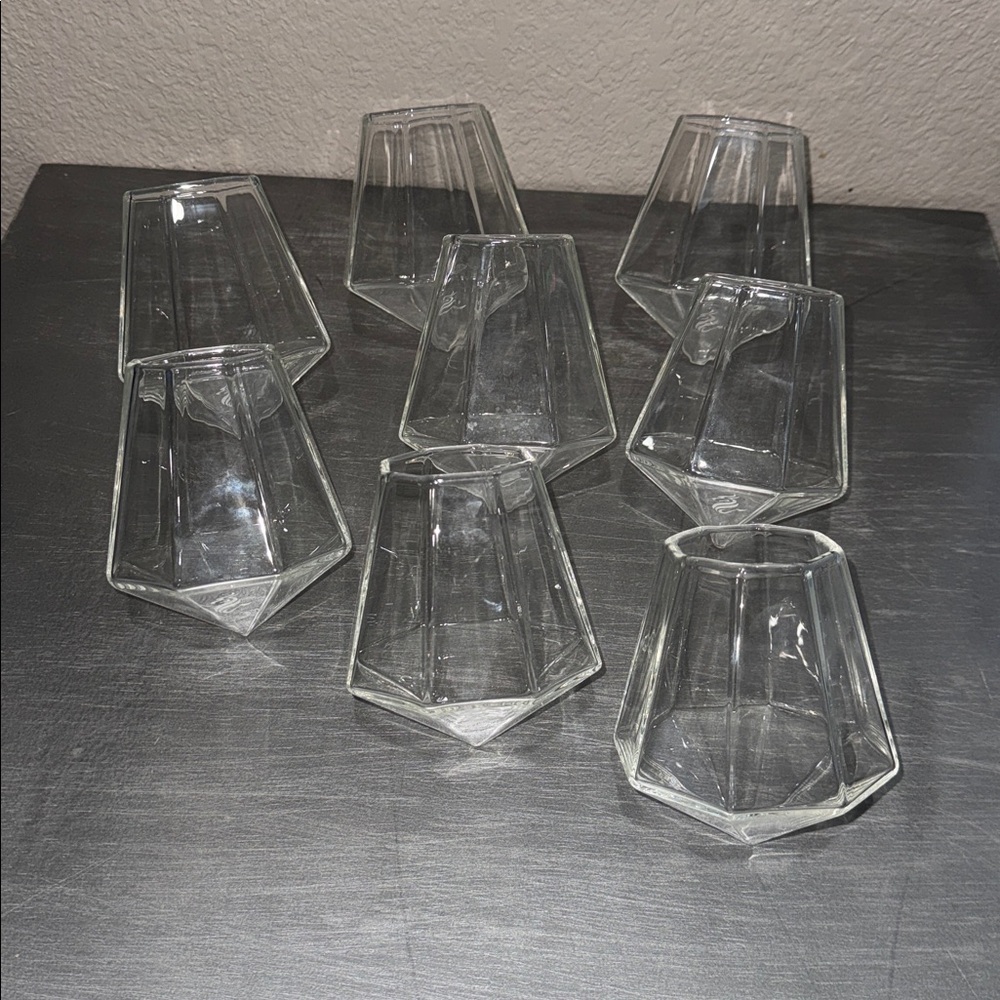 Dragon Glassware Diamond Whisky Glasses - Set of 8 - Beautiful!